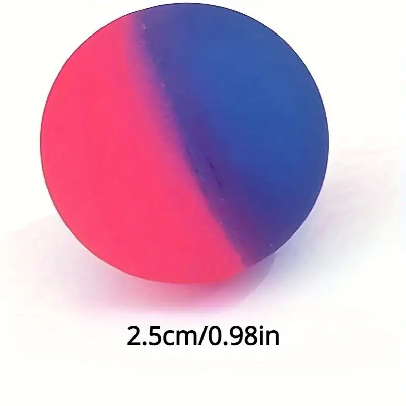 set van 10 regenboog stuiterballen