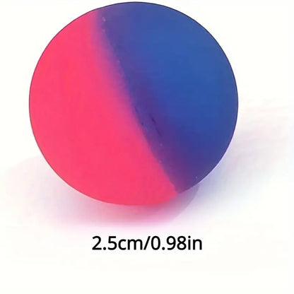 set van 10 regenboog stuiterballen