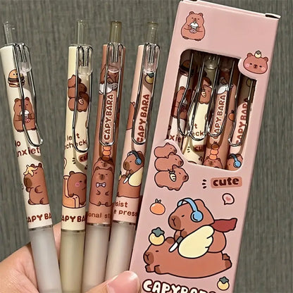 Set van 4 Capibara-gelpennen