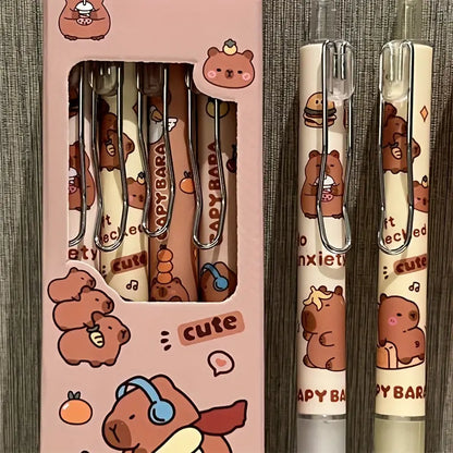 Set van 4 Capibara-gelpennen