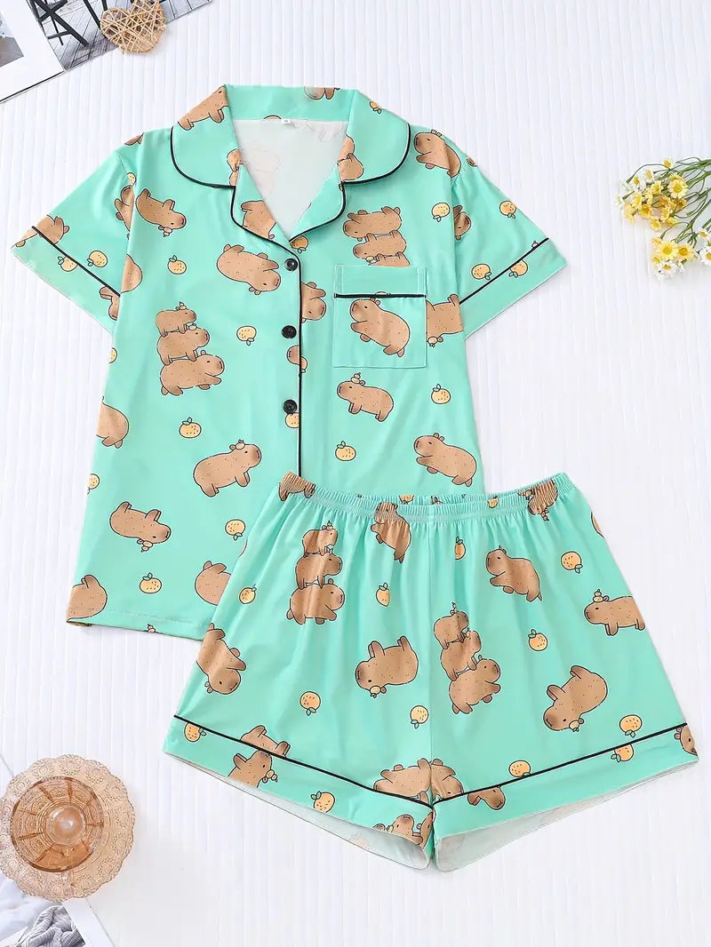 capybara pyjamaset