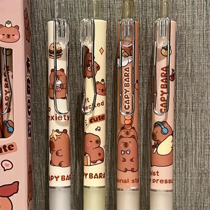 Set van 4 Capibara-gelpennen